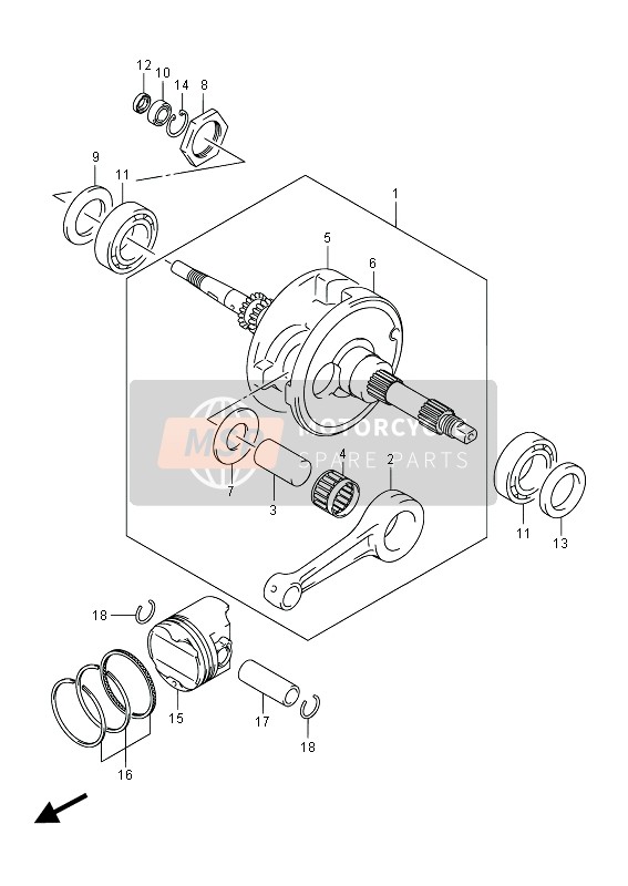 0928334L01, Oil Seal (34X52X6), Suzuki, 1